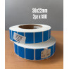 Etiqueta 30x22mm color azul